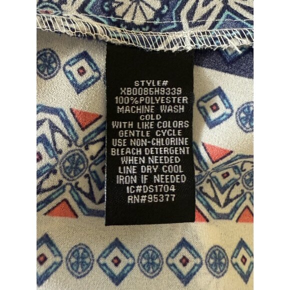 Sanctuary V-Neck Sleeveless Split Back Button Up Top Blouse Women's Sz L - Picture 10 of 11